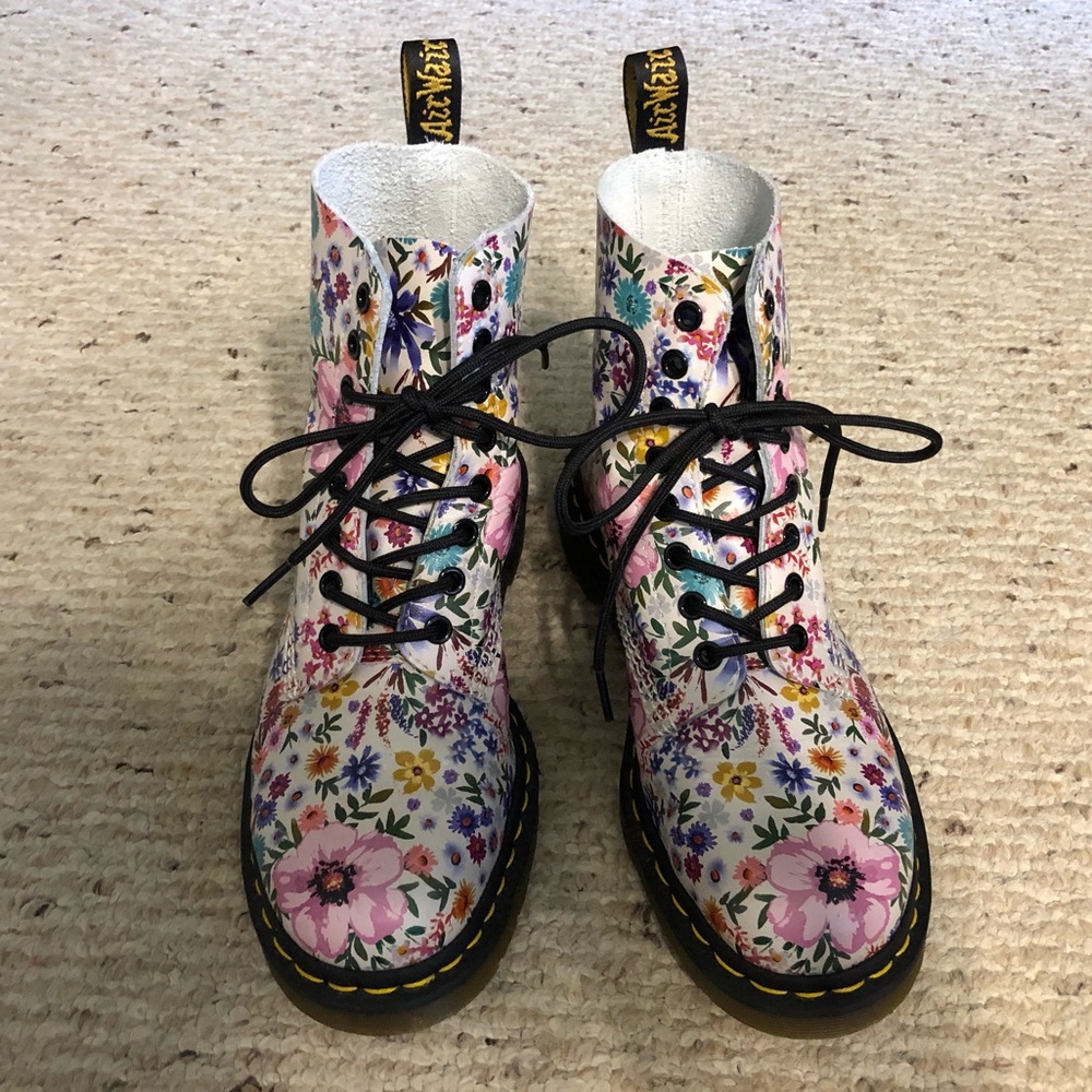 Dr. Martens Floral Boots